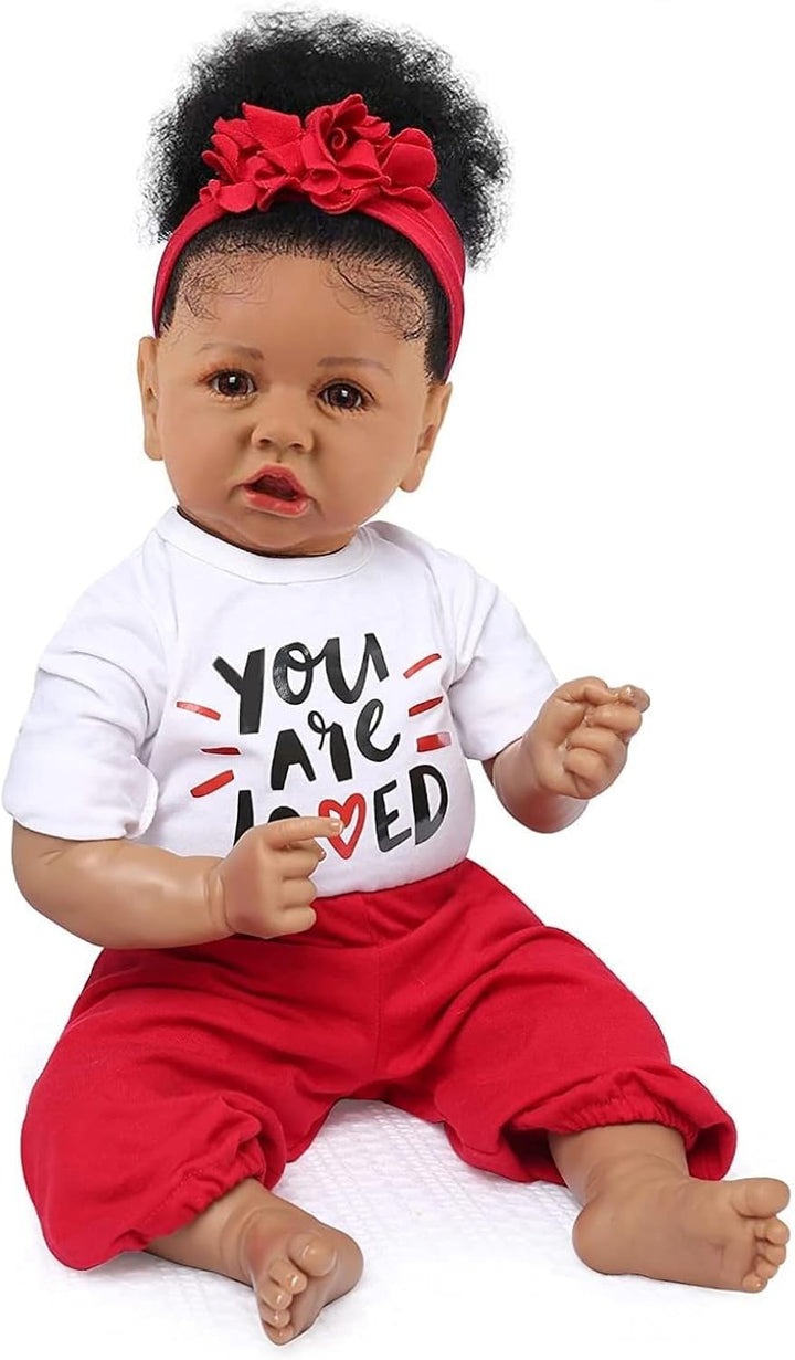 KSBD Realistic Reborn Baby Doll Niña Negra \u2013 Muñeca Recién Nac...