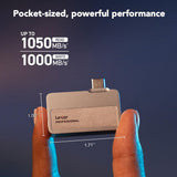 Lexar SSD portátil Professional Go de 2 TB, compatible con Apple 4K...