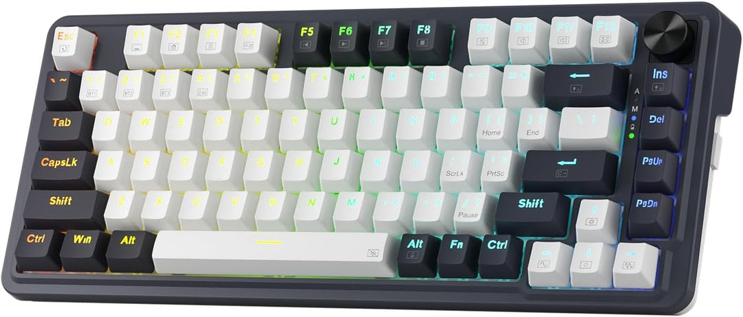 Redragon K673 PRO Teclado Gaming RGB Inalámbrico 75% con Gasket, 3...