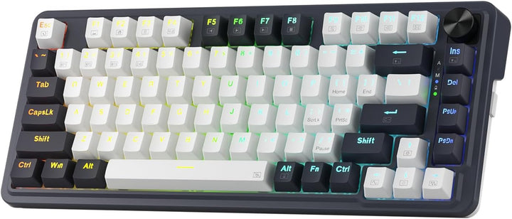 Redragon K673 PRO Teclado Gaming RGB Inalámbrico 75% con Gasket, 3...