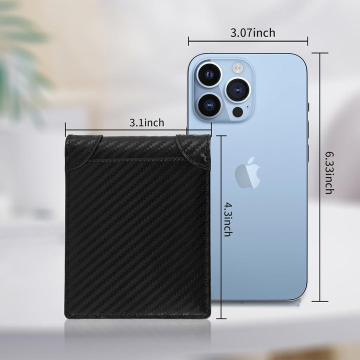 Swallowmall Cartera de cuero con bloqueo RFID para hombre, billeter...