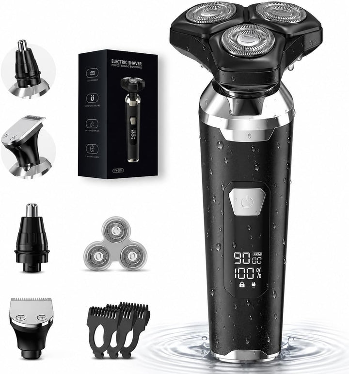 Maquinilla de afeitar eléctrica para hombres: afeitadoras eléctrica...