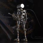 Mostarle Terminator M Rompecabezas de Metal 3D, Kit de Modelo de Robot Mecánico Arcynix DIY, Diseño de Ciencia Ficción con Característica de Luz LED, Regalo Único para Adultos y Adolescentes (Púrpura)