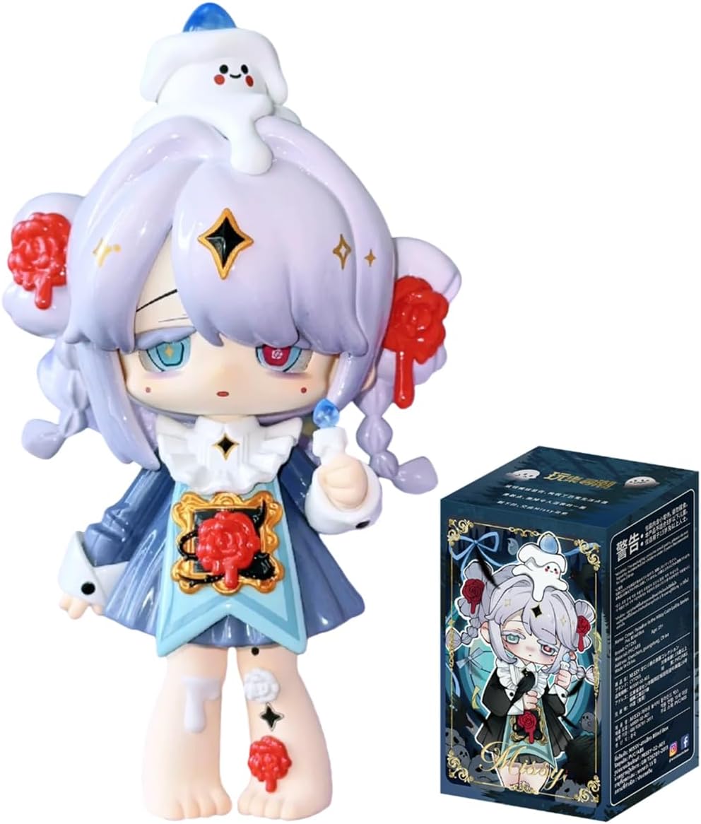 Figura de caja sorpresa de Anime CALEMBOU, linda figura Chibi de la serie Cute Crow Paradise de caja sorpresa para adorno de escritorio, juguetes coleccionables de PVC para regalos de cumpleaños