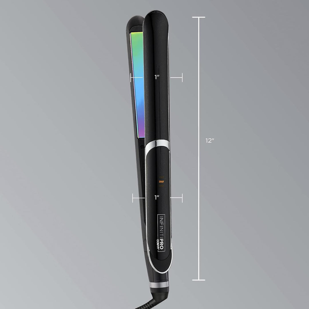 INFINITIPRO DE CONAIR - Plancha para el pelo plana de titanio arcoí...