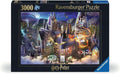 Ravensburger - Harry Potter: Castillo de Hogwarts - Rompecabezas de 3000 piezas - Colores llamativos y detalles intrincados de Hogwarts por la noche - Magic Abunds - Calidad Premium - Rompecabezas para adultos