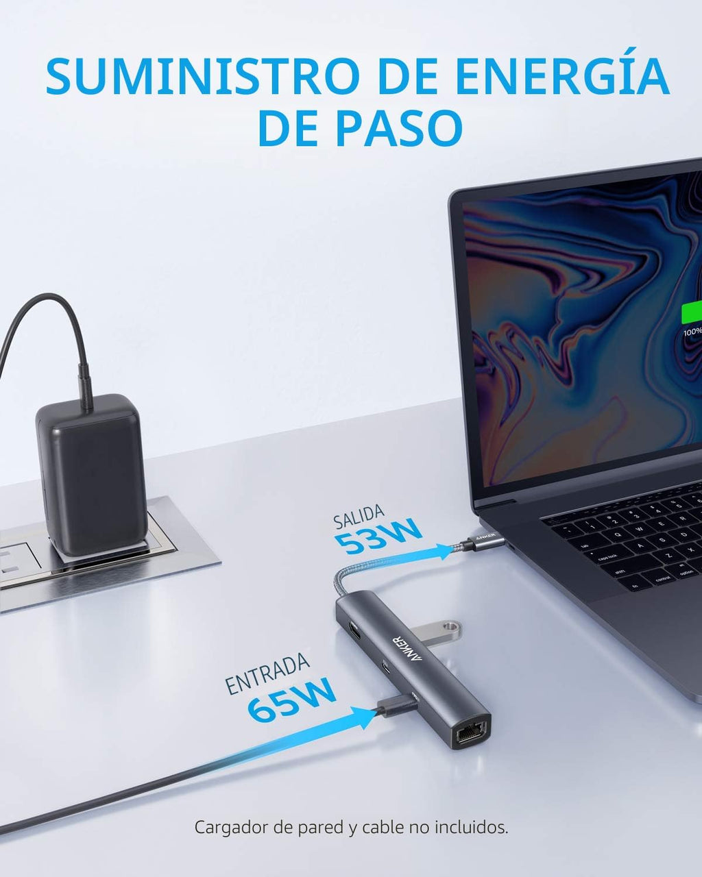 Anker, A8365, hub USB de 3 puertos