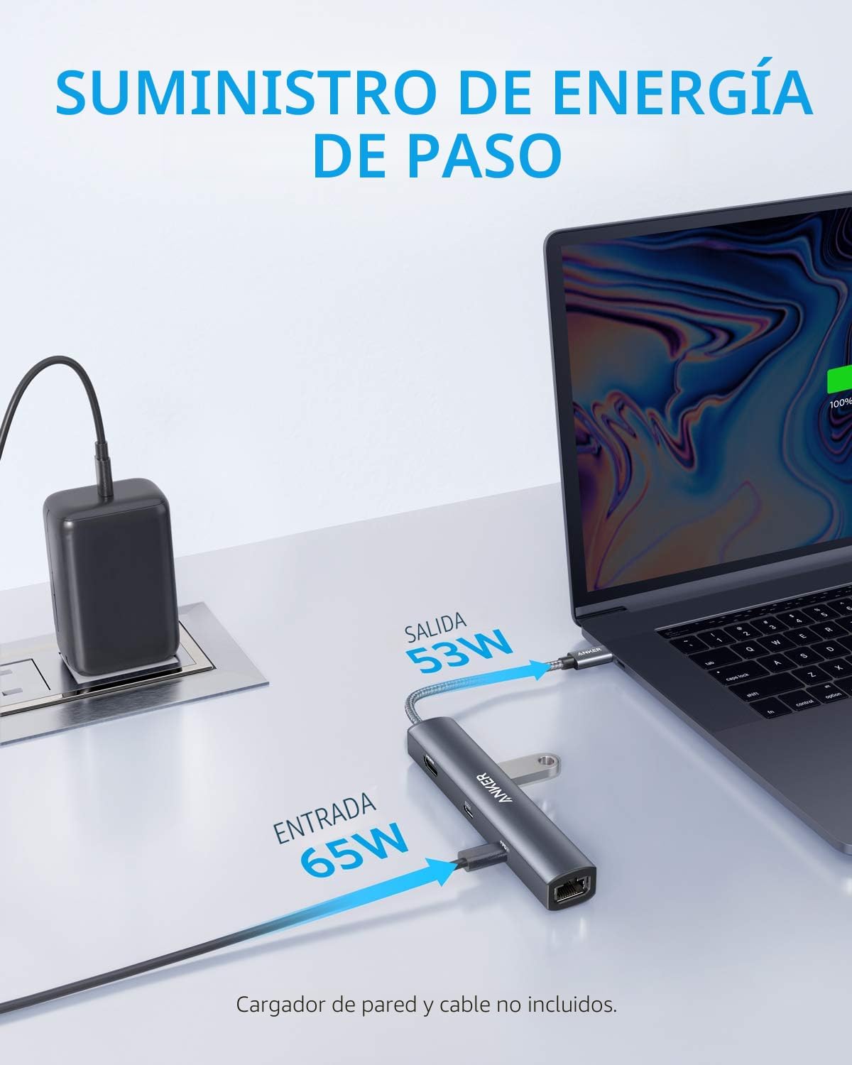 Anker, A8365, hub USB de 3 puertos