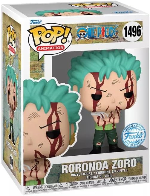 Funko One Piece Pop! Animation Roronoa Zoro Figura de vinilo exclusiva