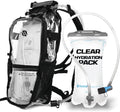 RAVERUNNER Mochila de hidratación antirrobo | Mochila rave aprobada por festivales para asistentes a conciertos, mochila de agua para festivales sin fugas para EDC, paquete de hidratación rave