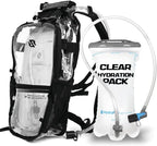 RAVERUNNER Mochila de hidratación antirrobo | Mochila rave aprobada por festivales para asistentes a conciertos, mochila de agua para festivales sin fugas para EDC, paquete de hidratación rave
