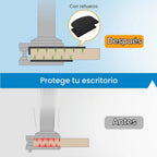 HUANUO Placa de refuerzo para montaje de monitor de acero para mesas delgadas, de vidrio y otras superficies frágiles, placa de soporte de acero se ajusta a la mayoría de los soportes de monitor con