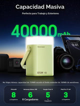 65W Banco de energía 40000mAh portátil cargador portátil batería -...