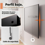 Soporte de pared para TV sin clavos, resistente para televisores de pantalla plana de 26 a 55 pulgadas, sin pernos, sin taladro, sin anclajes, fácil de instalar con todos los accesorios incluidos