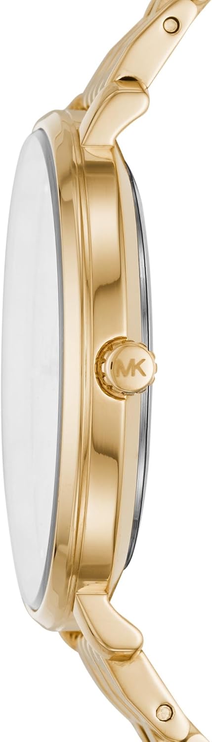 Michael Kors Pyper - Reloj de acero inoxidable para mujer, con correa de acero, cuero o silicona