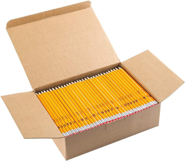 Madisi Lápices de madera con estuche #2 HB amarillo