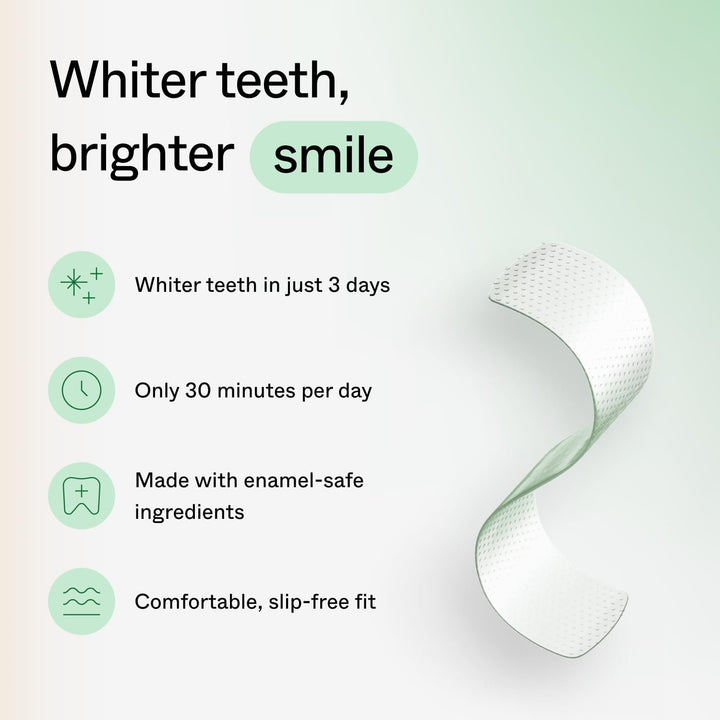 Tiras blanqueadoras de dientes Opalescent Go - Peróxido de hidrógen...