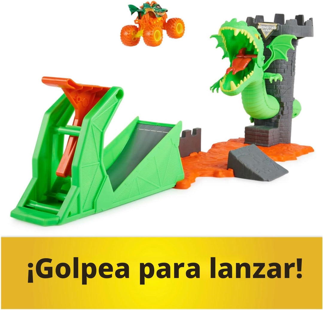 Monster Jam, juego Dueling Dragon con camión monstruo Dragón exclus...