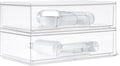 Amazon Basics Cajones organizadores de maquillaje apilables de plás...
