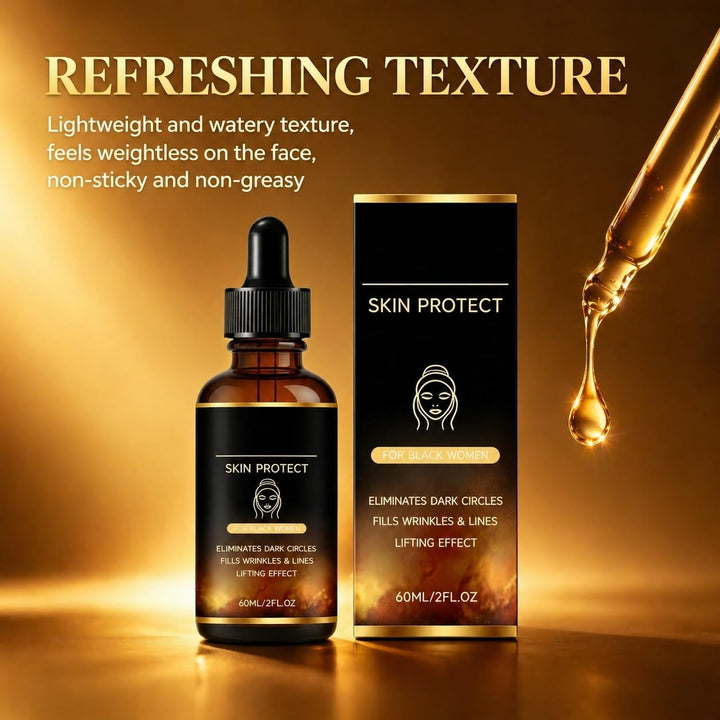 Walker Skin Protect Serum para mujeres negras, reduce arrugas y lín...