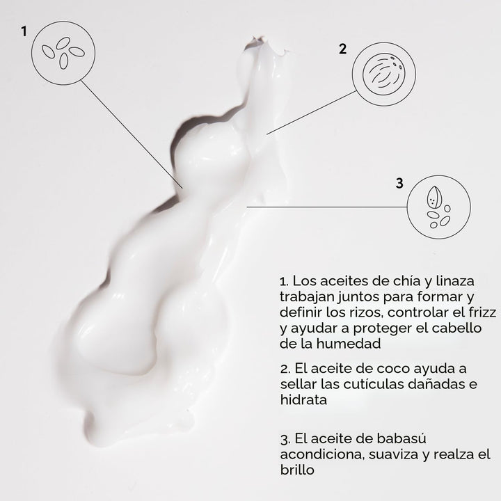 OUAI Crema para rizos de tamaño de viaje, crema definidora de rizos...
