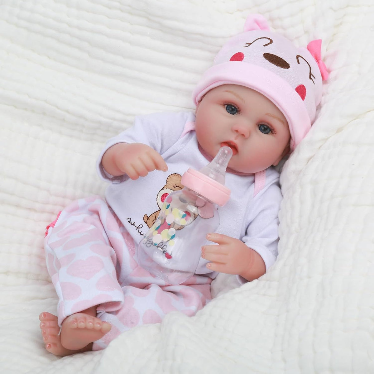 CHAREX Reborn Bebé Muñeca Niña - 16 Pulgadas Muñeca Recién Nacida de Vinilo Suave Realista que Parece Real, Mejor Juguete para Niños 3+