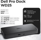 Estación de acoplamiento Pro Dock WD25 USB-C – 100 W de potencia, soporte de pantalla 4K dual, incluye HDMI Anyhdd, DisplayPort y cable C a C, garantía de 3 años