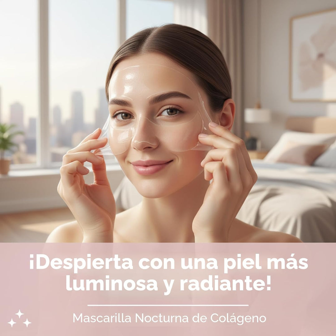 YURI BEAUTY Mascarilla de colágeno para envoltura nocturna, mascari...