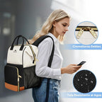 MATEIN Mochila de almuerzo aislada para mujer, mochila de trabajo, 15,6 pulgadas