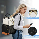 MATEIN Mochila de almuerzo aislada para mujer, mochila de trabajo p...