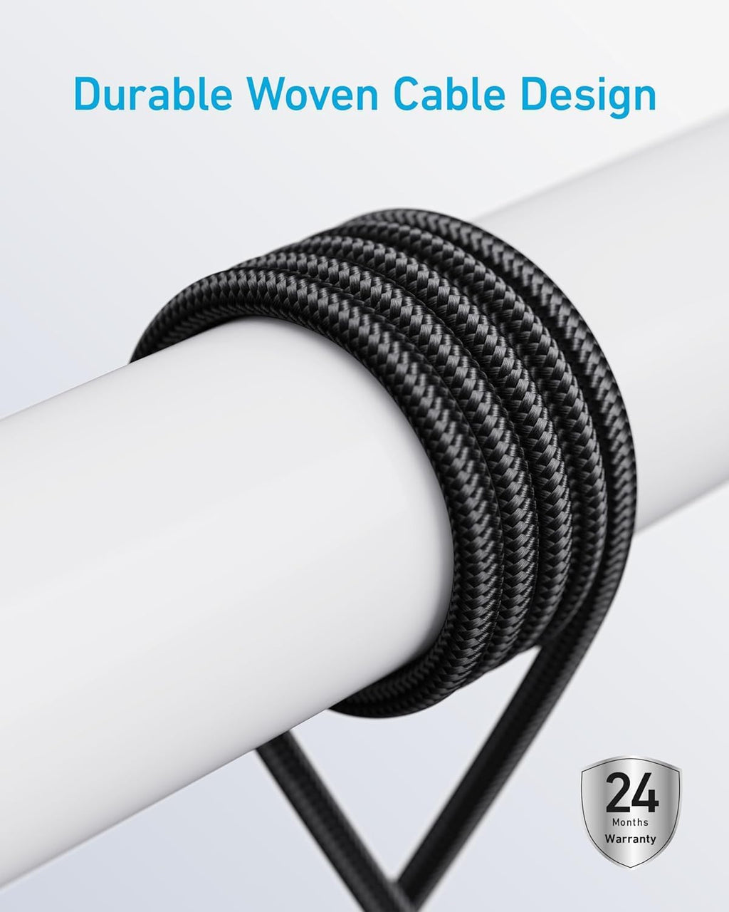 Anker Cable USB-C a USB-C, Carga Rápida 240W (Paquete de 2, 6 ft, Gris)