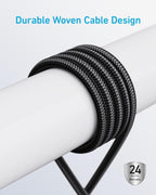 Anker Cable USB-C a USB-C, Carga Rápida 240W (Paquete de 2, 6 ft, Gris)