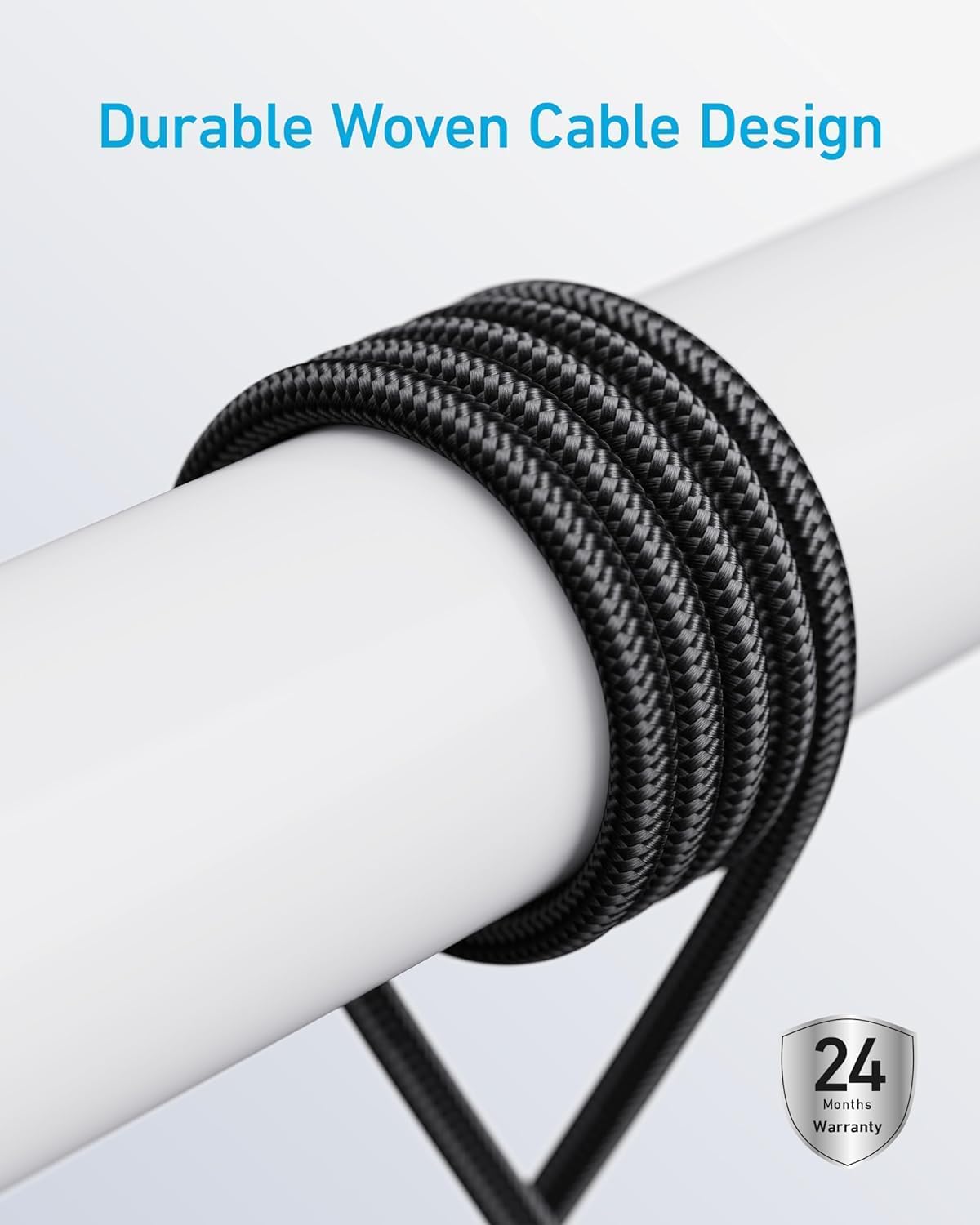 Anker Cable USB-C a USB-C, Carga Rápida 240W (Paquete de 2, 6 ft, Gris)