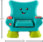 Fisher-Price Juguete de Aprendizaje para Niños Pequeños Laugh & Learn Smart Stages Silla con Música, Luces y Actividades para Bebés de 1+ Años, Verde Azulado
