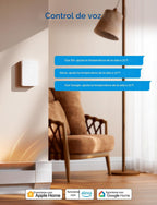meross Termostato inteligente para zócalos eléctricos y calentadores de pared, compatible con HomeKit, Alexa y Google Home, Termostato programable Wi-Fi de 120V-240V con fácil instalación, ahorro de