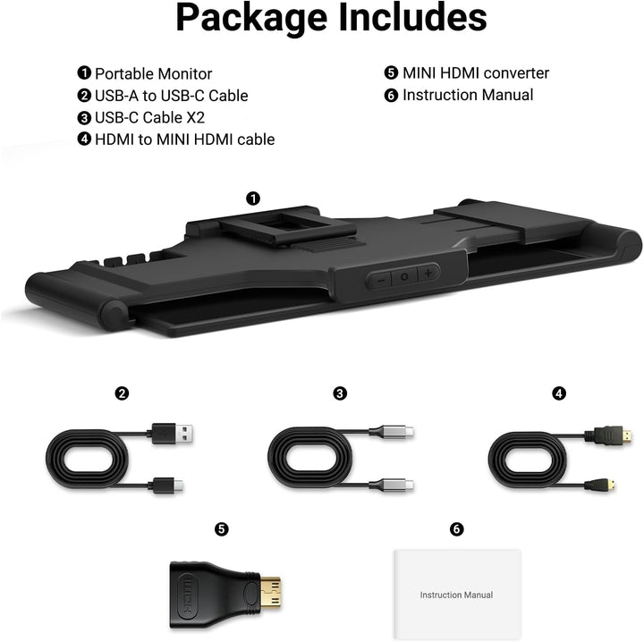 Extensor de pantalla para portátil de 14.1 pulgadas, 1080P IPS, mon...