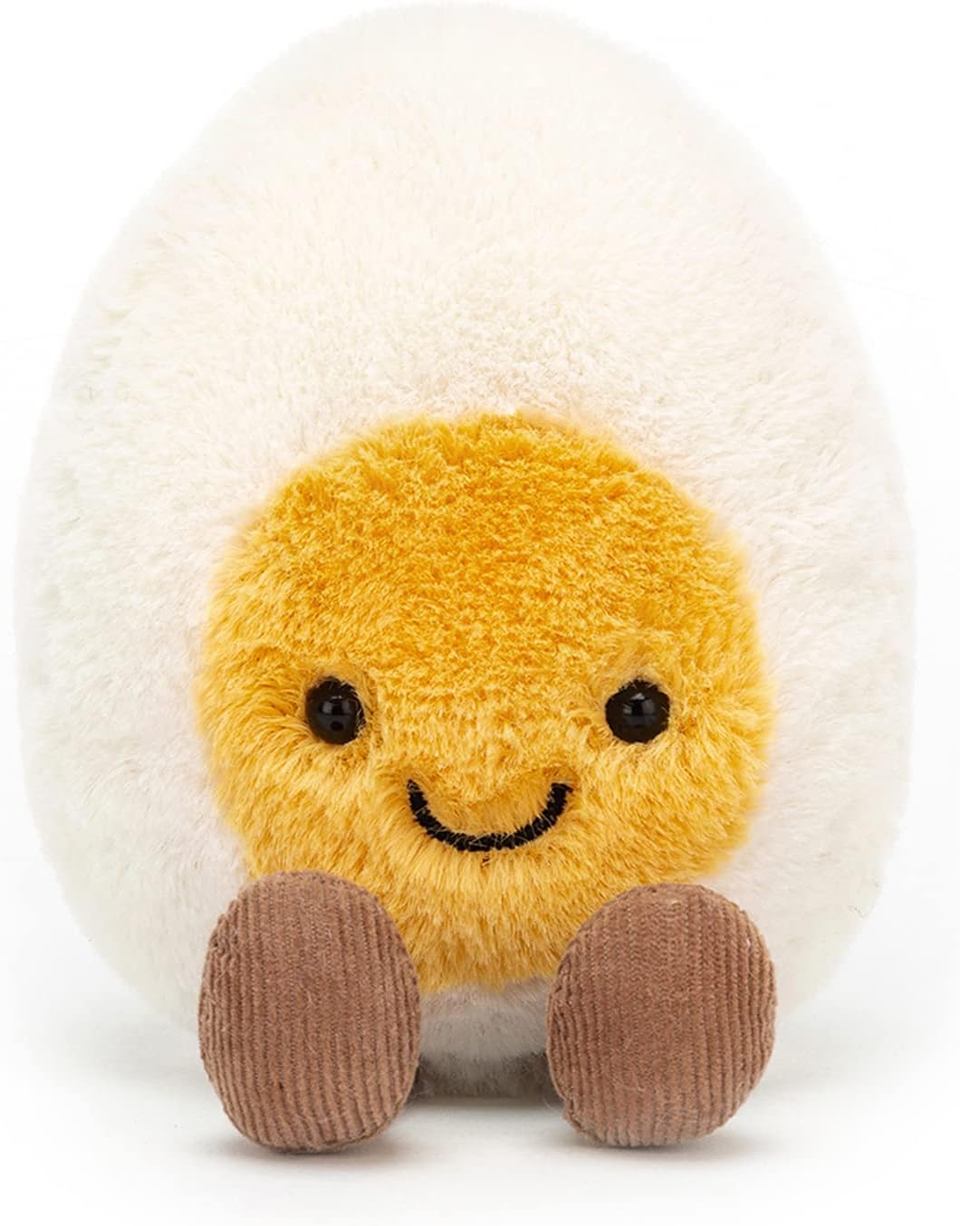Jellycat Amuseables Huevo Hervido Feliz Juguete de Peluche, Pequeño...