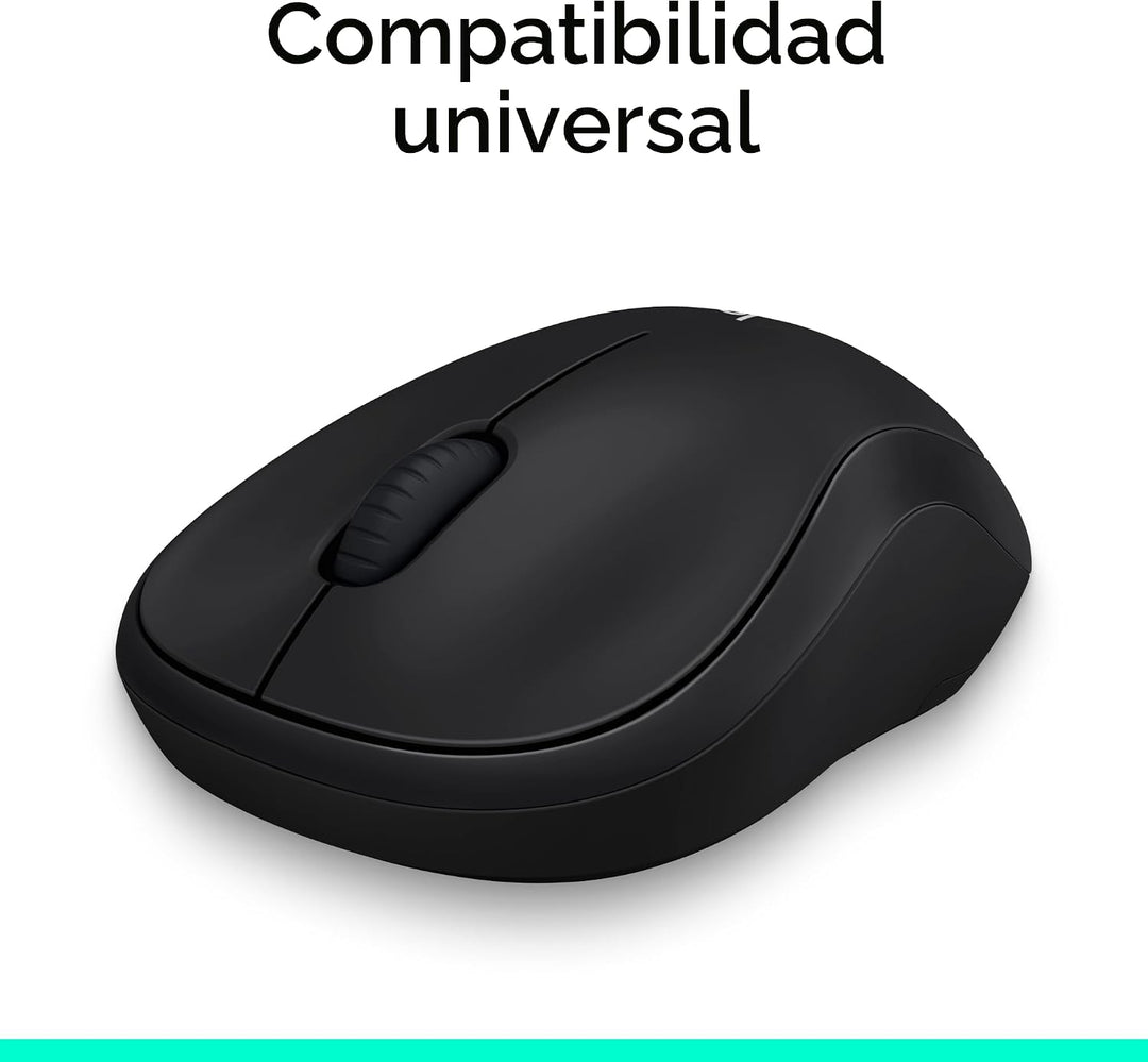 Logitech Ratón inalámbrico M185, 2.4 GHz con mini receptor USB, dur...
