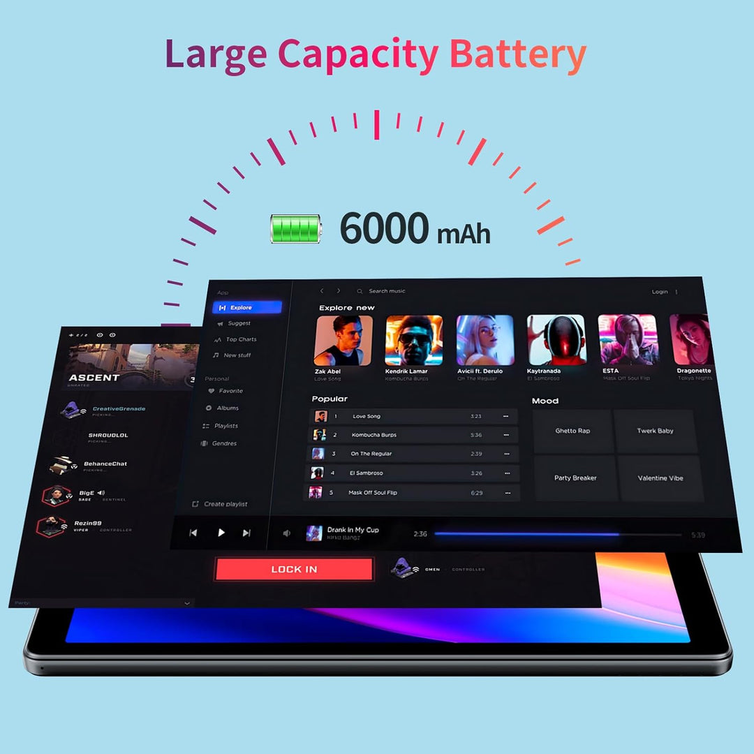 NEWISION Tablet 10 pulgadas Android 16, 8GB RAM 32GB Almacenamiento...