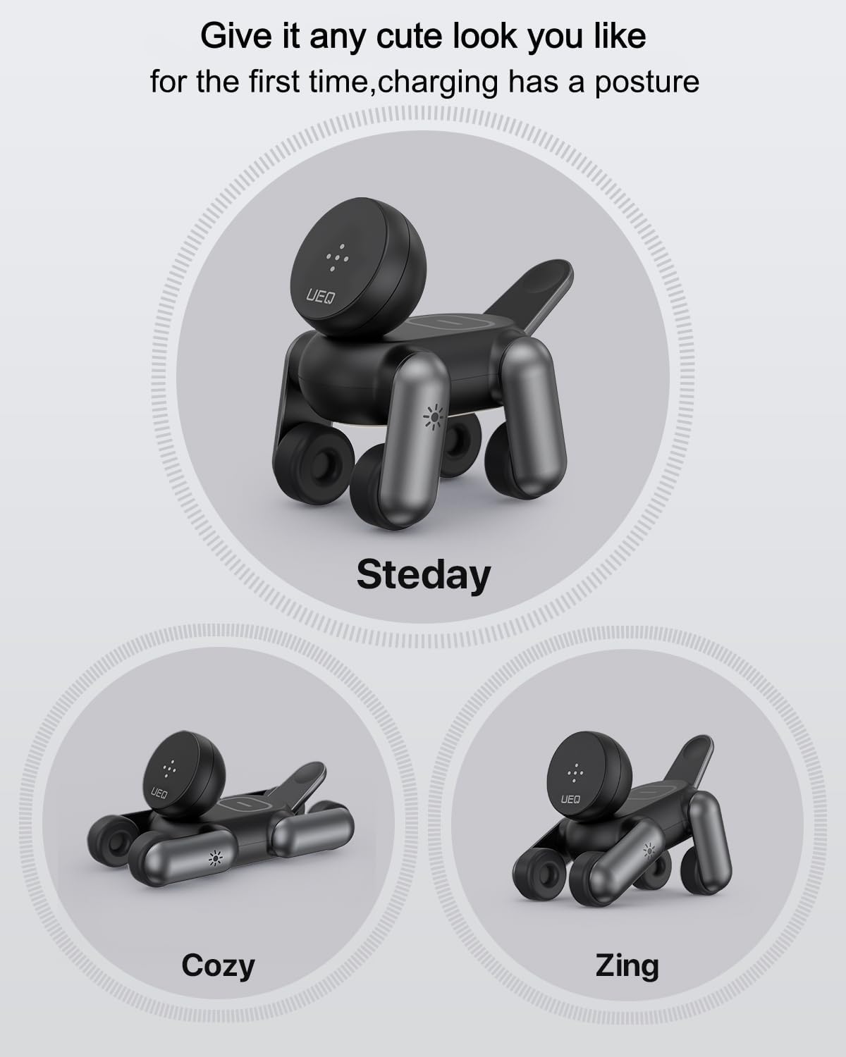 Estación de carga inalámbrica 3 en 1 para dispositivos Apple, soporte de cargador inalámbrico plegable con luz nocturna para iPhone 17 Air 16 15 14 13 12 Series, AirPods 4 3 2 Pro, Apple Watch
