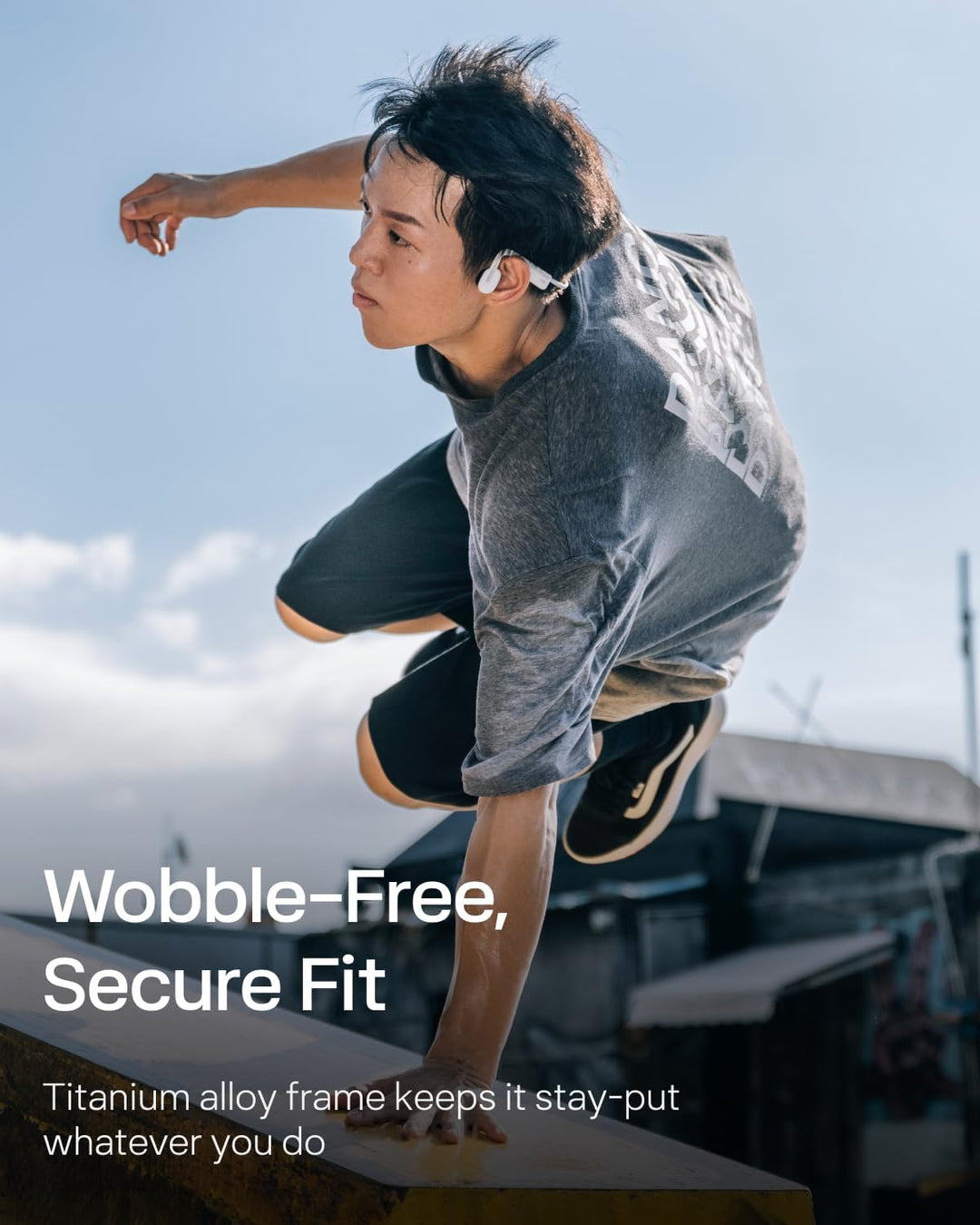 SHOKZ OpenMove - Auriculares deportivos Bluetooth de oreja abierta,...