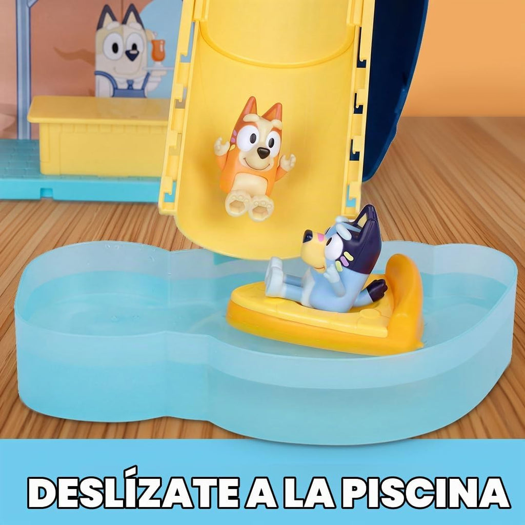 BLUEY Cruise Ship Playset con Slide, 15+ Accessories, 2 Figures