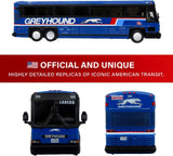 Iconic Replicas 2001 MCI D4000 Entrenador Greyhound Blue