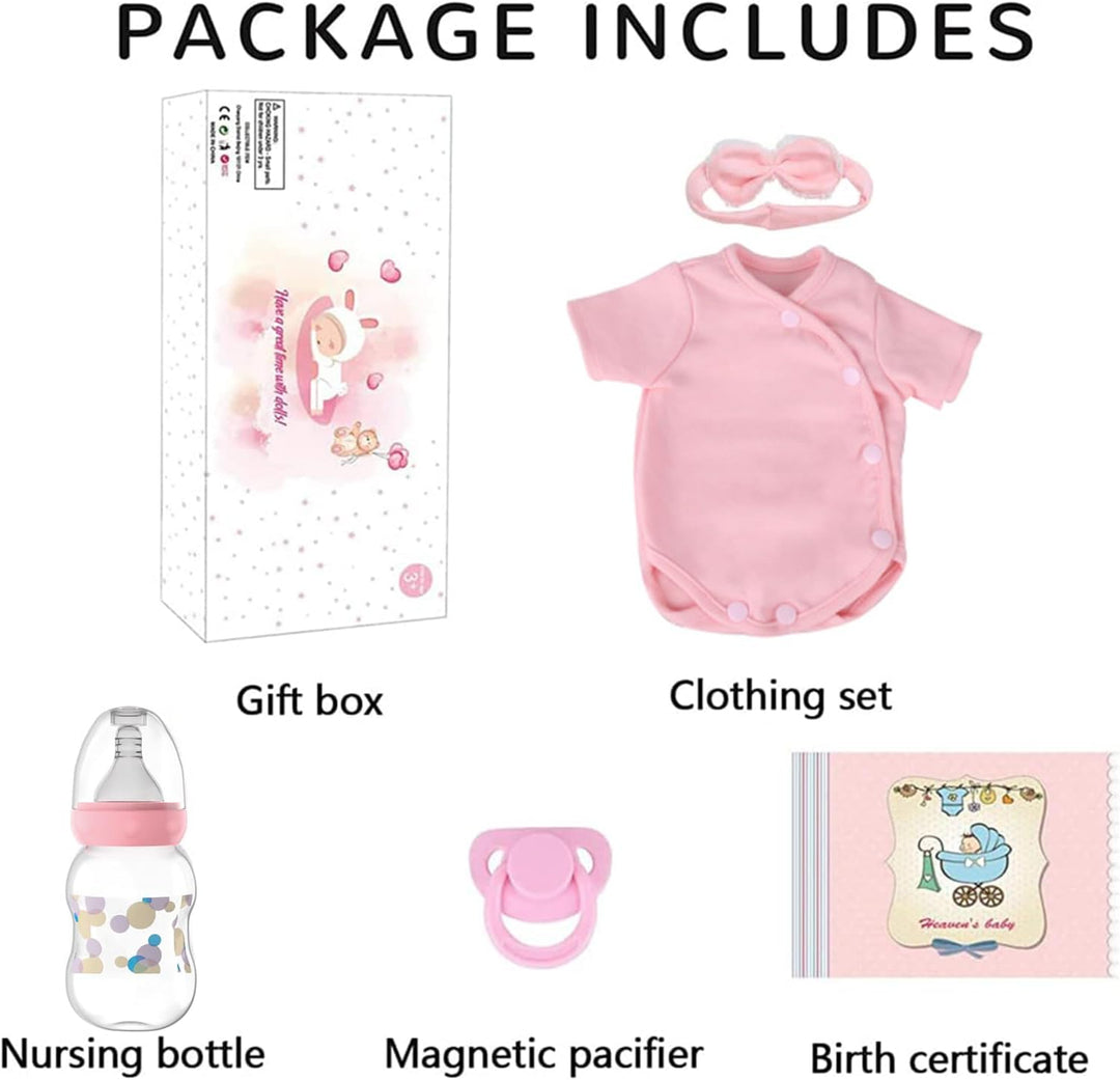 SCOM Muñeca Reborn Baby Girl \u2013 Muñeca realista de la vida real...