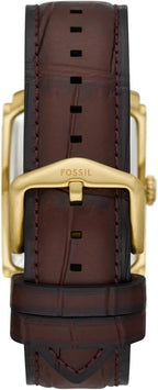 Fossil Reloj de tres manecillas de acero inoxidable de cuarzo Carraway para hombre