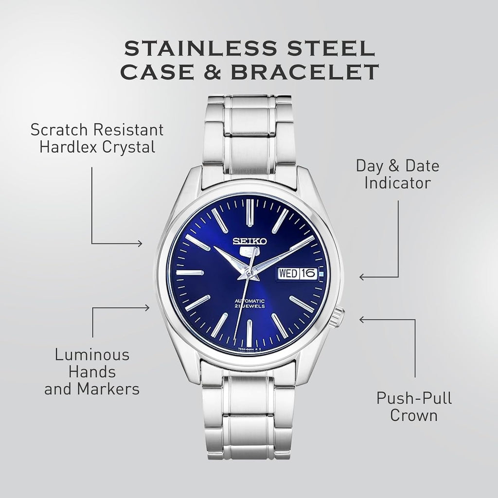 Seiko 5 Reloj de acero inoxidable para hombre
