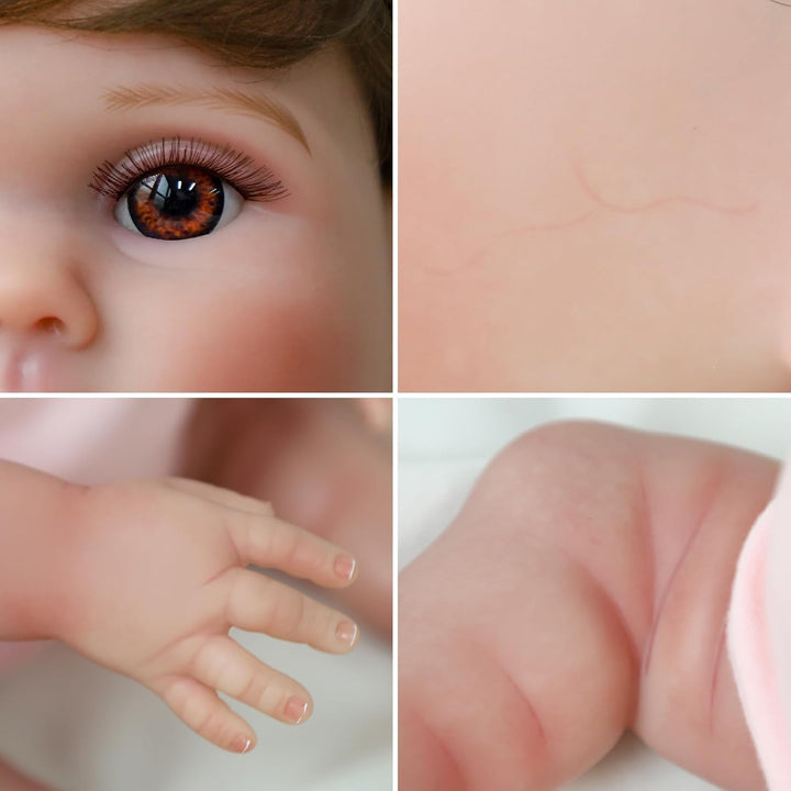 SCOM Muñeca Reborn Baby Girl \u2013 Muñeca realista de la vida real...