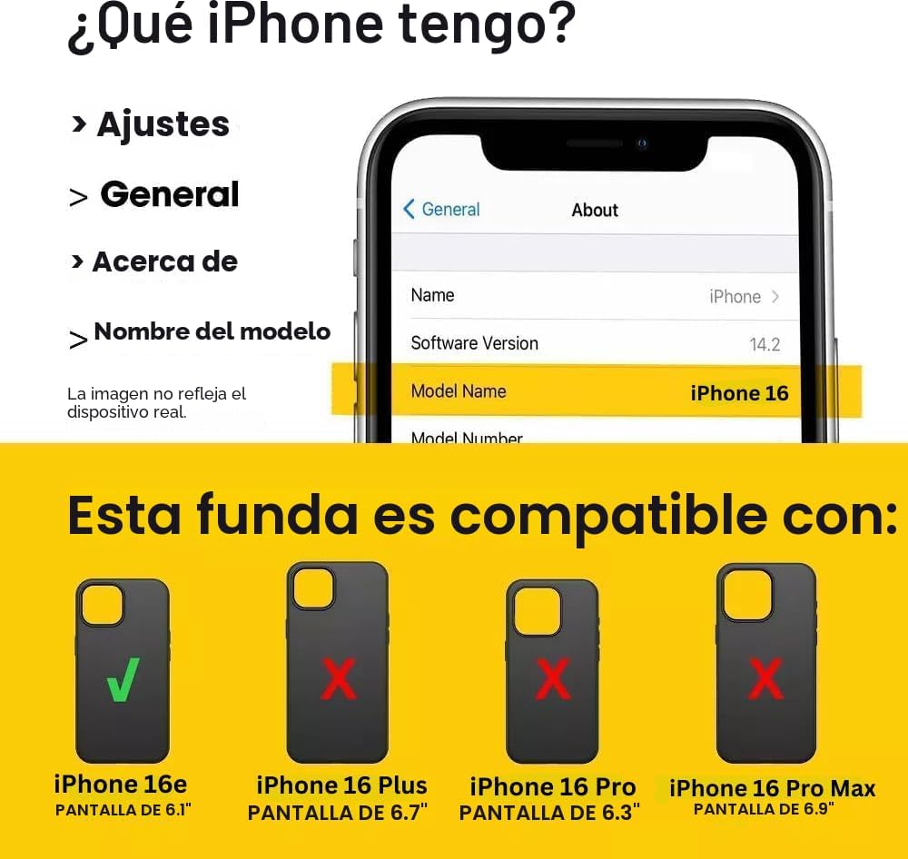 OtterBox iPhone 16e (Solamente) - Funda Serie Defender - Negro - Sin Protector de Pantalla - Resistente y Duradero - con Protección de Puertos - Incluye Clip de Funda - Protección Antimicrobiana