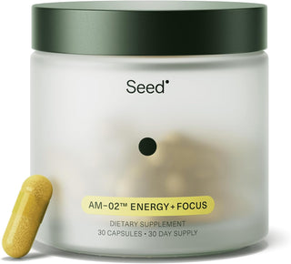 Seed AM-02 Energía + Enfoque - Suplemento nootrópico diario para mu...