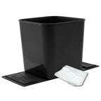 Cubo de basura para automóvil, a prueba de fugas, con solapa